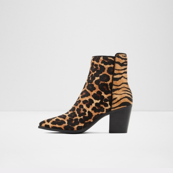 New In Box ALDO Arolia leopard print booties - Picture 2 of 7